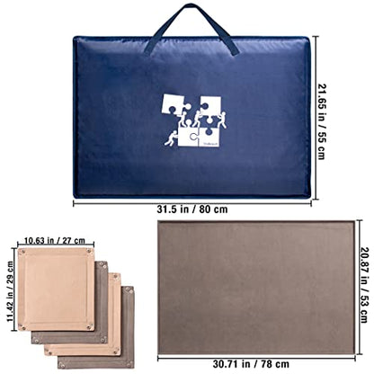 1000 Piece Jigsaw Puzzle Board with Padded Cover (1000 Count)
