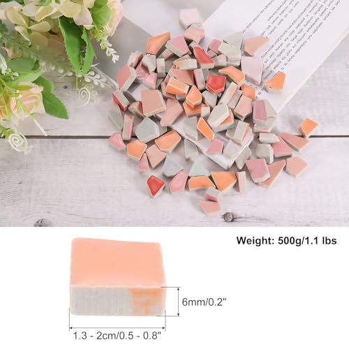 500g 1.1LB Irregular Ceramics Mosaic Tiles