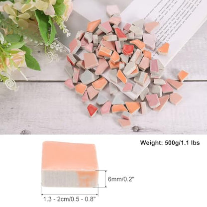 500g 1.1LB Irregular Ceramics Mosaic Tiles