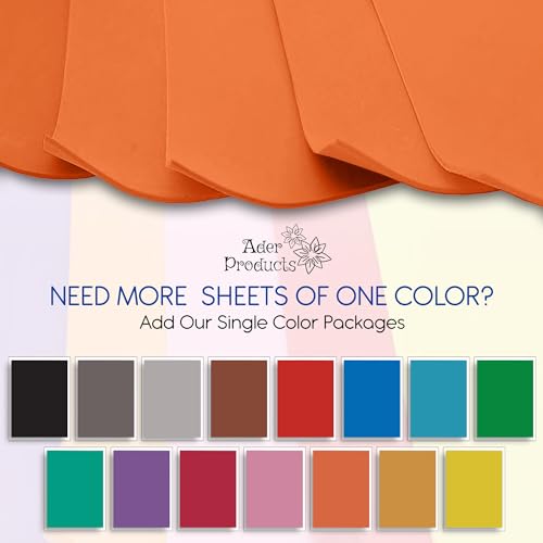 Orange EVA Foam Sheets for Crafts