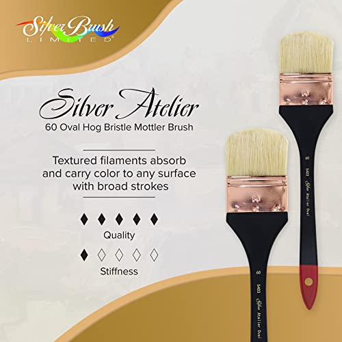 Silver Atelier Oval Mottler Oil Paintbrush