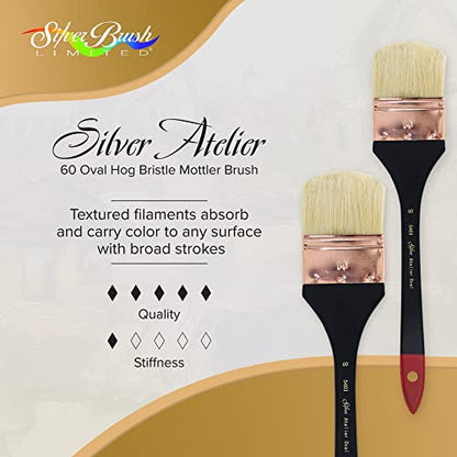 Silver Atelier Oval Mottler Oil Paintbrush