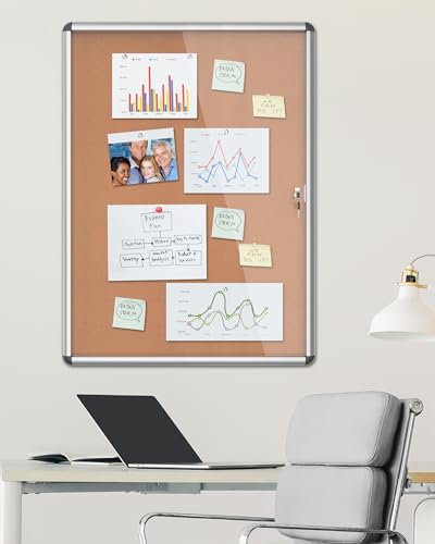 38"x28" Enclosed Bulletin Board