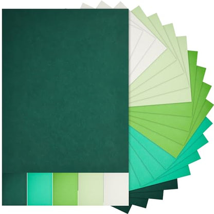 100 Sheets 5 Shades Cardstock Paper (100 Count)