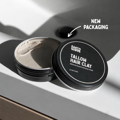 All Natural Tallow Hair Clay for Men & Women (2.5 Ounce)