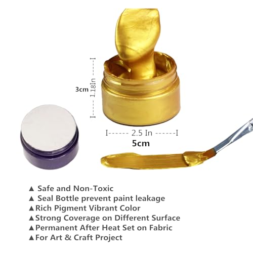 Shimmer Metallic Acrylic Paint Chalk Paste 1.7oz