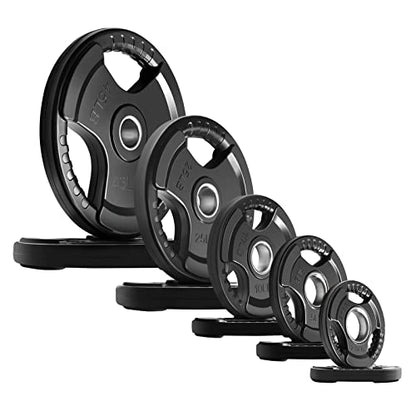 Olympic Rubber Grip Weight Plates (17 Count)