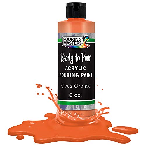 Citrus Orange Acrylic Ready to Pour Pouring Paint (8 Fl Oz)