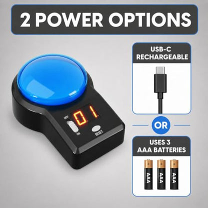 Large Digital Counter with Magnetic Back