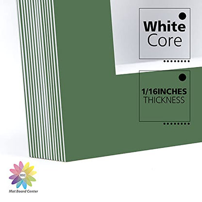 Mat Board Center 10 Pack 11x14 Photo Mats for 8x10 Picture (10 Count)