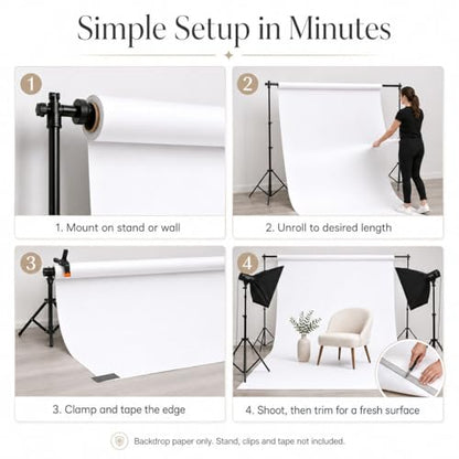Jet Black Seamless Paper Backdrop