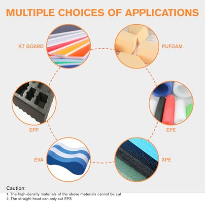 3-in-1 Hot Wire Foam Cutter, 662°F Styrofoam Cutter Kit, Orange