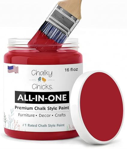 Firecracker 16 Fl Oz Chalk Paint for Furniture All in One