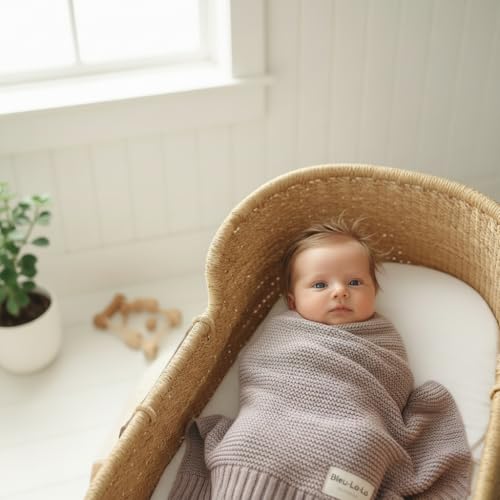 Heritage Knit Organic Swaddle Blanket for Girls