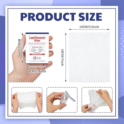 100 Pack Lead Remover Wipes for Shooting Hand Surface (100 Count)