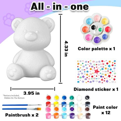 Paint Your Own Bear Lamp Kit