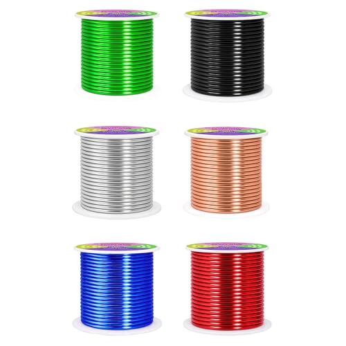 8 GA Black Red Green Assorted Anodized Aluminum Craft Wire