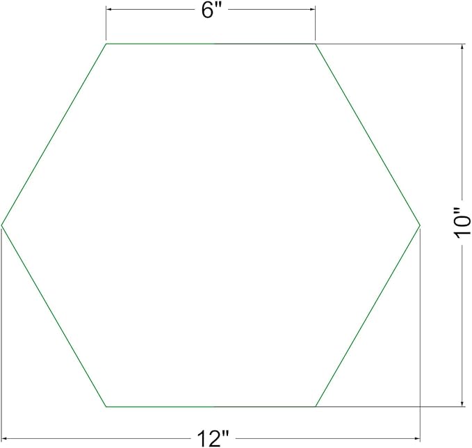 AUTUMN 12" Hexagon Stepping Stone Mold - DIY Concrete Cement Path Maker for Garden Walkway - Made in USA - Decorative Hexagonal Garden Statue & Pathway Mold