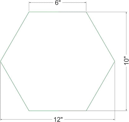 AUTUMN 12" Hexagon Stepping Stone Mold - DIY Concrete Cement Path Maker for Garden Walkway - Made in USA - Decorative Hexagonal Garden Statue & Pathway Mold
