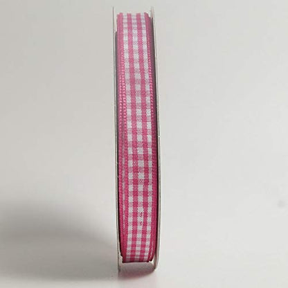 Pink and White Gingham Ribbon Hot Pink Gingham Ribbon 25 Yards Each Roll 100% Polyester (72 Foot)