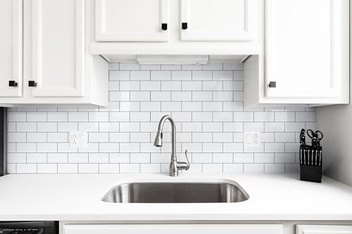 100 Pieces Peel and Stick Backsplash for Kitchen (12.5 Sq Ft)