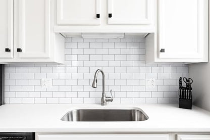 100 Pieces Peel and Stick Backsplash for Kitchen (12.5 Sq Ft)