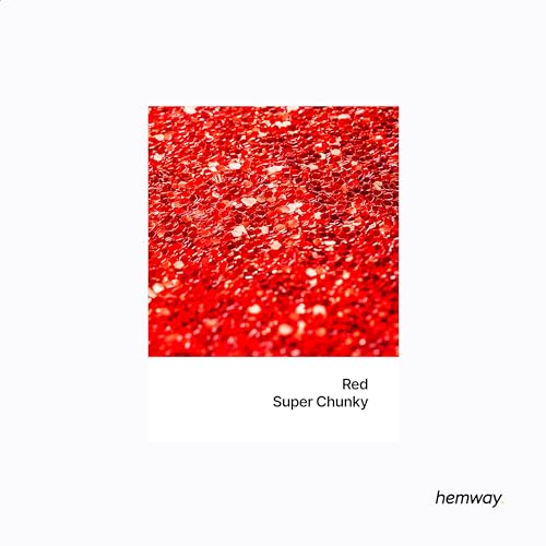 Resin Glitter Red 100g Super Chunky Polyurethane & Epoxy Glitter (3.5 Ounce)