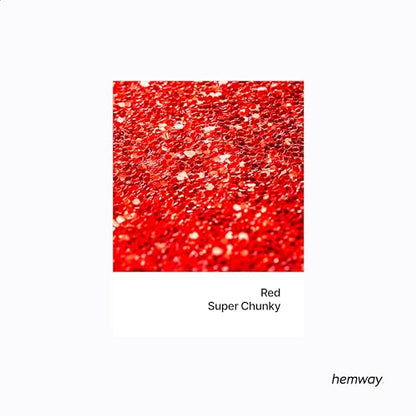 Resin Glitter Red 100g Super Chunky Polyurethane & Epoxy Glitter (3.5 Ounce)