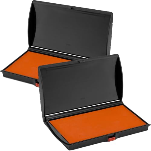 Large Premium Orange Ink Stamp Pad