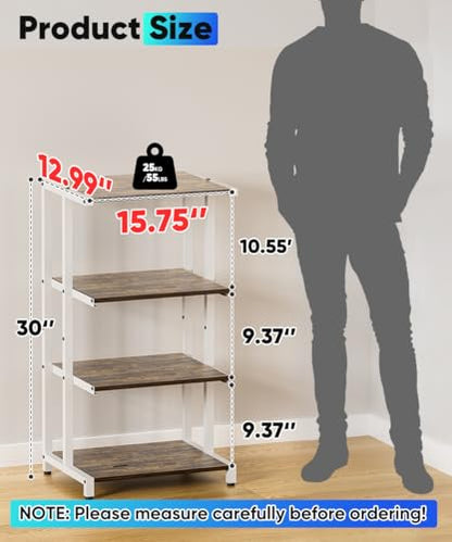 4 Tier Wooden Media Stand
