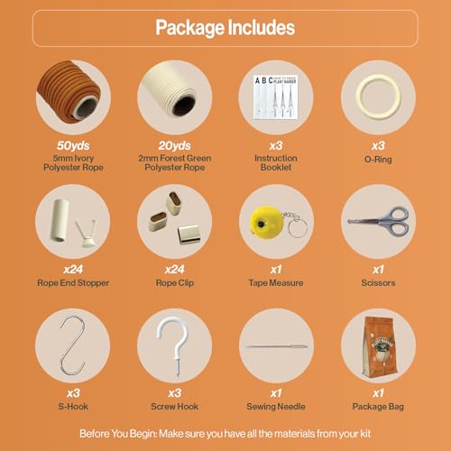 Macrame Kits for Beginners (3 Count)