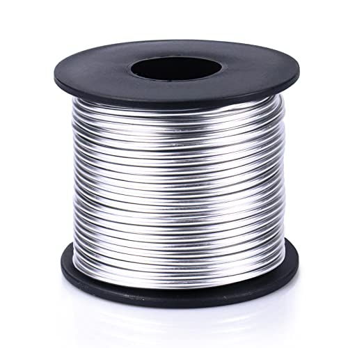32.8FT 8 Gauge Bendable Silver Aluminum Craft Wire for Jewelry Making Craft (32.8 Foot)