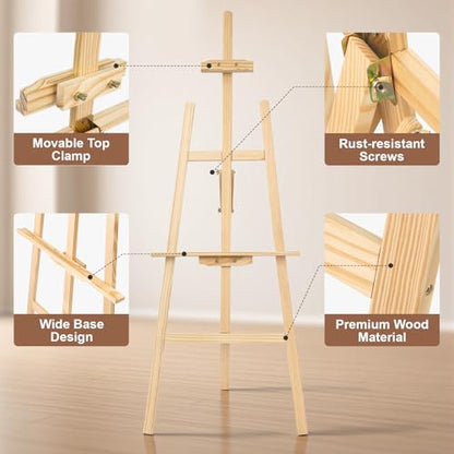 1 Pcs Wooden Easel