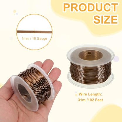 18 Gauge 1mm Anodized Aluminum Wire for Jewelry Craft Making