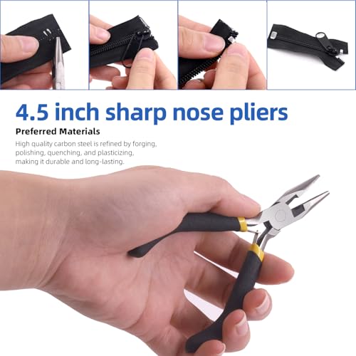 85pcs #3 #5 #8 Zipper Repair Kit Includes 39pcs Metal Zipper Sliders