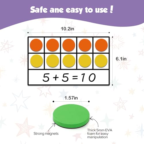 Magnetic Ten Frame Set (5 Count)