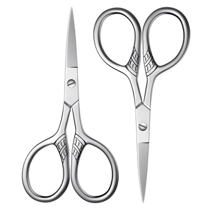 Stainless Steel Small Scissors with Textured Handle