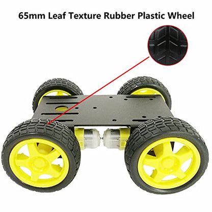 Professional 4WD Robot Smart Car Chassis Kit C101 with Speed Encoder TT Motor