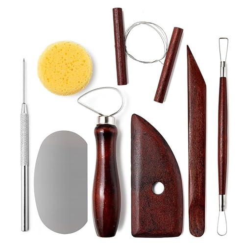 8 Piece Clay Sculpting Tools Set Perfect for Polymer Air Dry Modeling Clay Beginners & Professionals Ideal for DIY Pottery & Ceramics Tools for Clay Sculpey Sculpting & Crafting