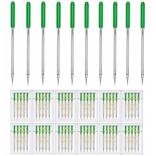 60 Pieces Sewing Machine Needles Universal Regular Point Machine Needles for Home Sewing Machine Compatible with Singer (60 Count)