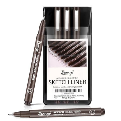 Sepia Tone Art Pen Set (5 Count)