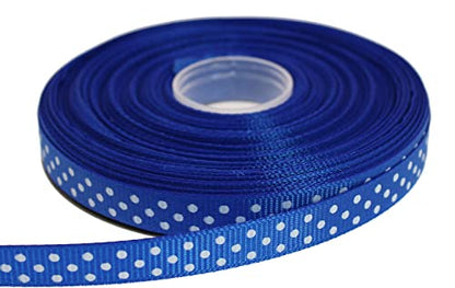 Polka Dot Grosgrain Ribbon 25 Yard Each Roll 100% Polyester (75 Foot)