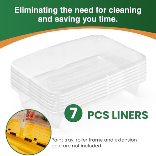 7 Pcs 18 Inch Paint Tray Liners