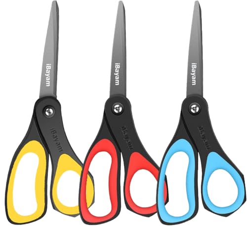 8.5" All Purpose Nonstick Scissors (3 Count)
