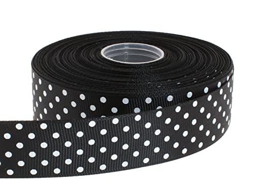 Polka Dot Grosgrain Ribbon 25 Yard Each Roll 100% Polyester