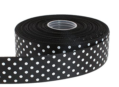 Polka Dot Grosgrain Ribbon 25 Yard Each Roll 100% Polyester