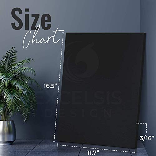 Black Foam Board 11.7 x 16.5 x 3/16" (5mm) Inch, 15 Pack Acid-Free Foam Core Poster Board Sheets for Art, Crafts, Presentation, Vision Board, Signboard, and Party Decorations