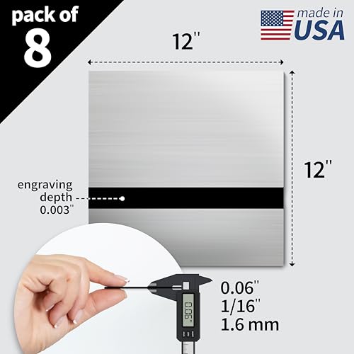 Metallic Looking Acrylic Sheet (8 Count)