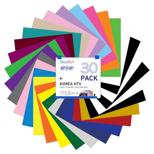 QuuCut HTV Heat Transfer Vinyl Bundle