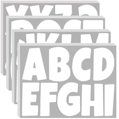 Letter Stickers 351 Pieces 4 Inch Bulletin Board Letters Alphabet Cutout Letter for Bulletin Board Display Home Classroom School Decor